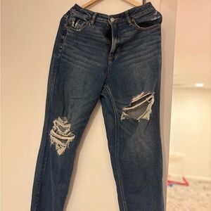 American Eagle Outfitters Dark Blue Boyfriend Jeans